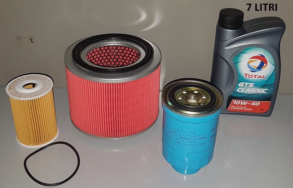 KIT TAGLIANDO 3 FILTRI + LITRI 7 TOTAL 10W40 NISSAN PATROL GR II (Y61) 3.0 DTI DAL 2000 ( COD. MOTORE ZD30DDTI ) - Autoricambi4x4
