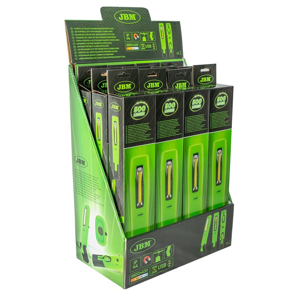 LAMPADA LED PORTATILE CON BASE MAGNETICA ARTICOLATA - 500LM - Autoricambi4x4