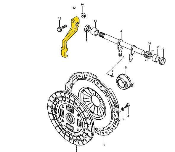 LEVA FRIZIONE SUZUKI SJ410/ SJ413/ SAMURAI/ SANTANA - Autoricambi4x4