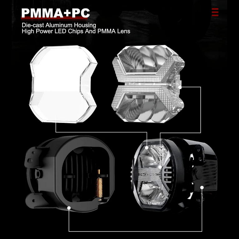 LUCI DI NEBBIA/ FENDINEBBIA A LED JEEP WRANGLER JK - Autoricambi4x4