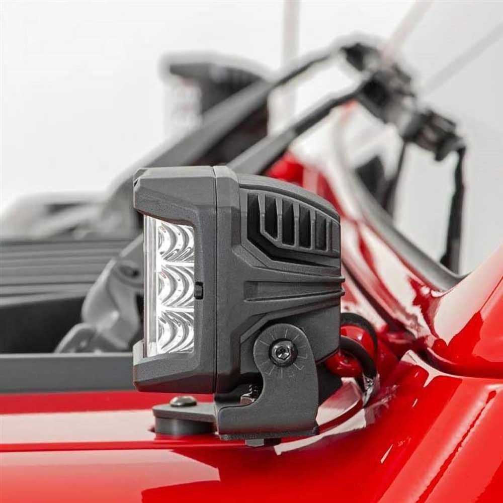 Luci LED 3" quadrate angolo ampio Osram Rough Country - Autoricambi4x4