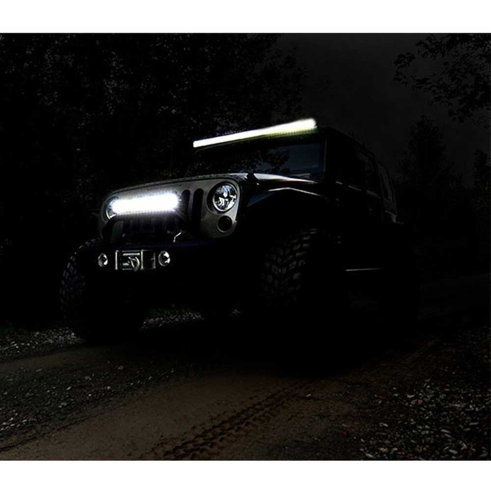 Luci LED 50" doppia fila DRL bianca spot/flood Rough Country Chrome Series - Autoricambi4x4