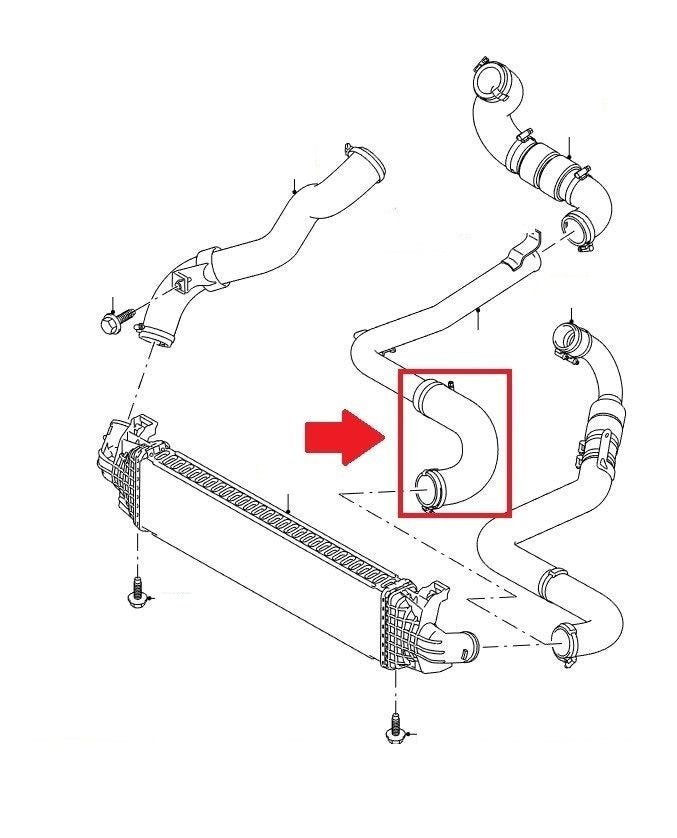 MANICOTTO/ TUBO TURBO INTERCOOLER FORD KUGA 2.0 TDCi - Autoricambi4x4