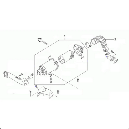 MANICOTTO TURBINA - TUBO FILTRO ARIA NISSAN NAVARA D22/NP300 - KING CAB (ORIGINALE) - Autoricambi4x4