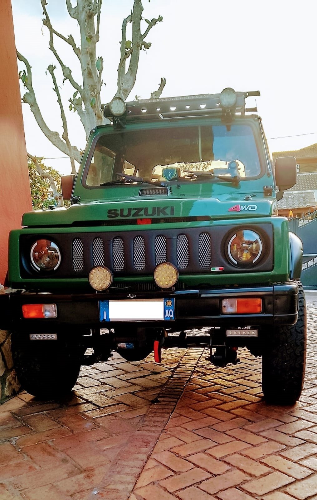 MASCHERINA COMPLETA DI GRIGLIA STILE HUMMER SUZUKI SJ410/ SJ413/ SAMURAI/ SANTANA - Autoricambi4x4