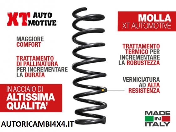 MOLLA +4CM SUZUKI VITARA BENZINA 3 PORTE POSTERIORE DAL 1988 AL 2004 - Autoricambi4x4