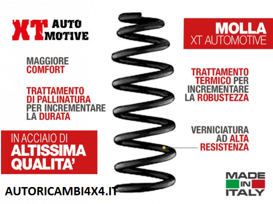 MOLLA +4CM TOYOTA KDJ 125 (PASSO CORTO) POSTERIORE - Autoricambi4x4