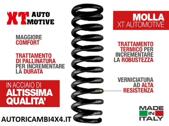 MOLLA +4CM TOYOTA LAND CRUISER KZJ90/95 - KDJ90/95 (PASSO CORTO)(PASSO LUNGO) ANTERIORE con VERRICELLO - Autoricambi4x4