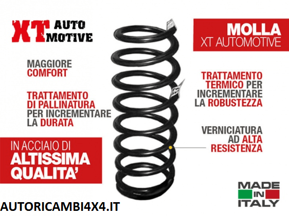 MOLLA +6 CM TOYOTA LJ70/LJ73 FARO TONDO/ROTONDO ANTERIORE - Autoricambi4x4