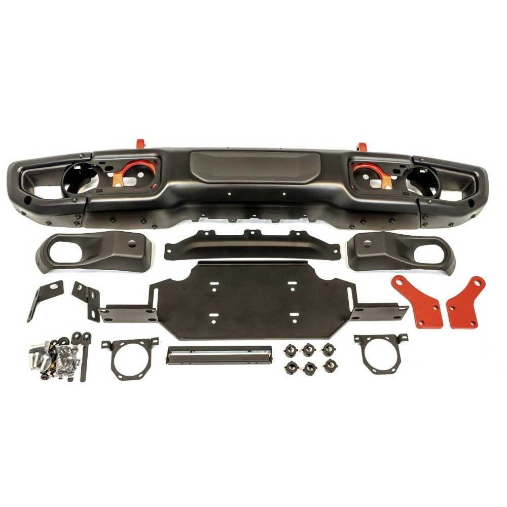 Paraurti anteriore in acciaio con piastra verricello OFD - Autoricambi4x4