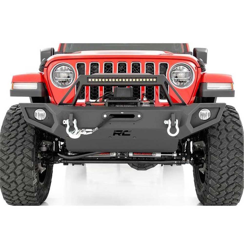 Paraurti anteriore in acciaio pieno Rough Country - Autoricambi4x4