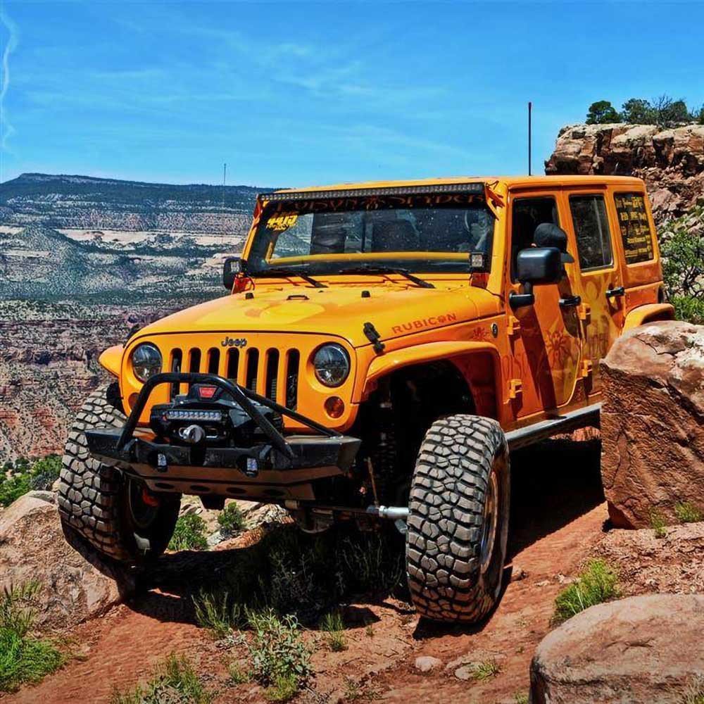 Paraurti anteriore in acciaio Poison Spyder Brawler Mid con Bull Bar - Autoricambi4x4