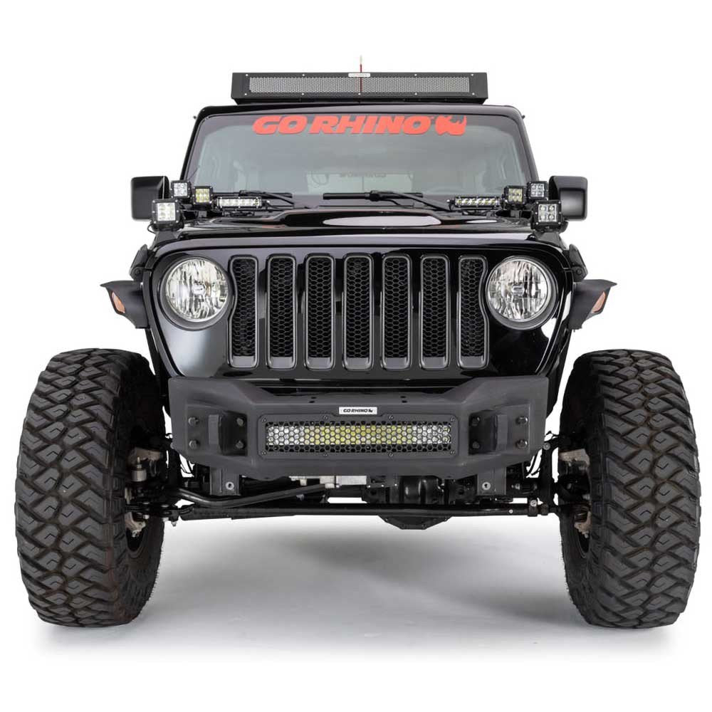 Paraurti anteriore stubby Go Rhino Rockline - Autoricambi4x4