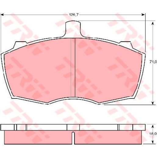 PASTIGLIE FRENO ANTERIORE LAND ROVER 110/127 (LDH)/ 90 (LDV) - Autoricambi4x4