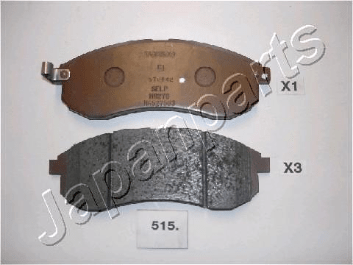 PASTIGLIE FRENO ANTERIORE MITSUBISHI L200 (K74) 2.5 TD DAL 2001 AL 2007 - Autoricambi4x4