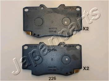PASTIGLIE FRENO ANTERIORE TOYOTA HILUX 2.5 D - 4D/ 3.0 D - 4D DAL 2005 - Autoricambi4x4