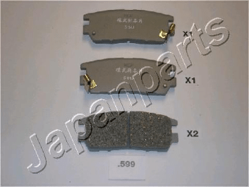 PASTIGLIE FRENO POSTERIORE MITSUBISHI PAJERO 2° SERIE - Autoricambi4x4