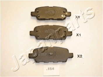 PASTIGLIE FRENO POSTERIORE NISSAN (QASHQAI/ JUKE)/ SUZUKI GRAND VITARA II/ INFINITI (EX/ FX/ G) - Autoricambi4x4