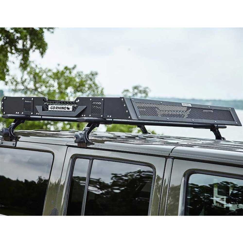 Piastra anteriore per due luci Cube LED 3x3" per portapacchi Go Rhino SRM100 - Autoricambi4x4