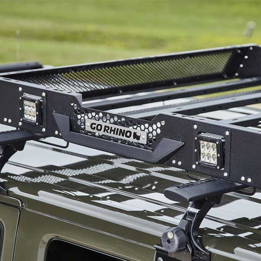 Piastre laterali per luci Cube LED 3x3" per portapacchi Go Rhino SRM100 - Autoricambi4x4