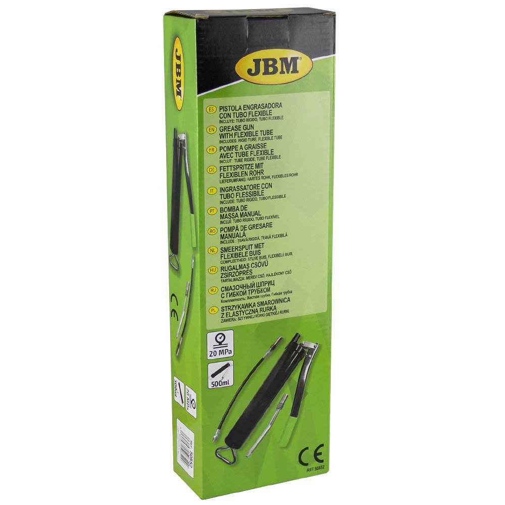 PISTOLA DI INGRASSAGGIO MANUALE CON TUBO FLEISSIBILE - Autoricambi4x4