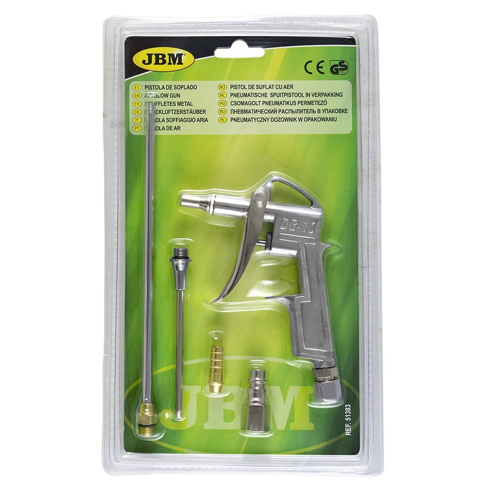 PISTOLA SOFFIAGGIO ARIA IN BLISTER (completa di attacchi e prolunghe) - Autoricambi4x4