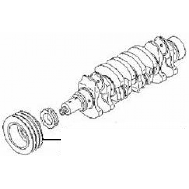 PULEGGIA ALBERO MOTORE NISSAN TERRANO/ KING CAB D21/ NAVARA D22 - Autoricambi4x4