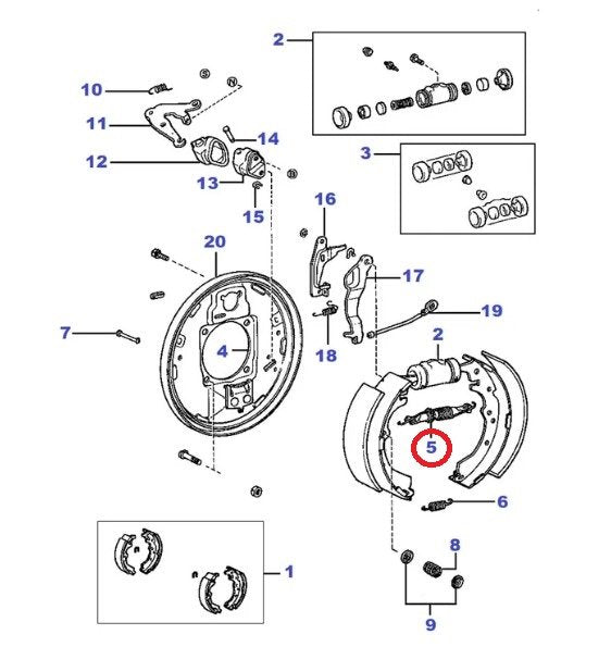 REGOLATORE SINISTRO GANASCE POSTERIORI TOYOTA LJ70 I (ORIGINALE) - Autoricambi4x4