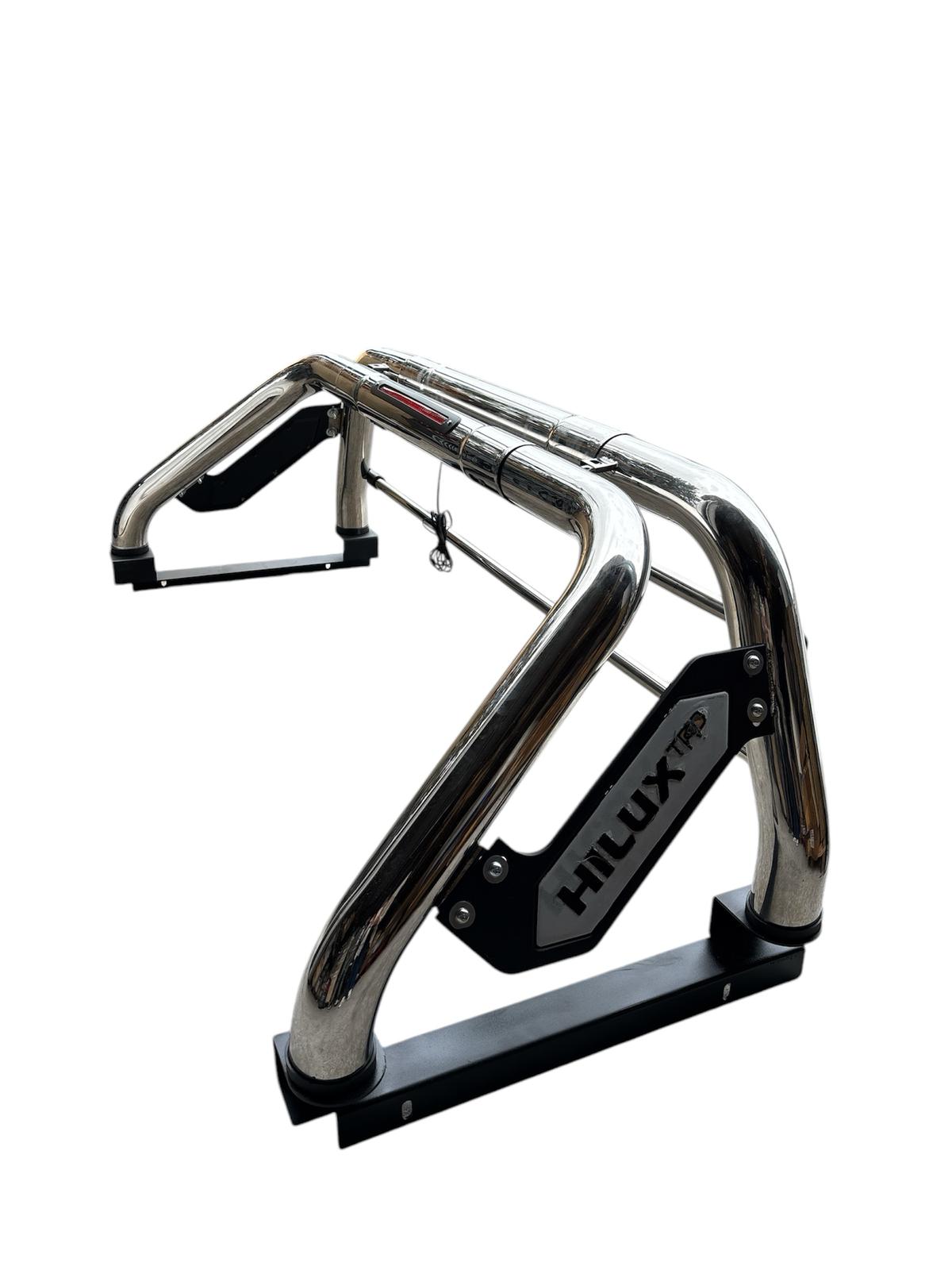 ROLL BAR CROMATO TOYOTA HILUX CON TERZO STOP - Autoricambi4x4