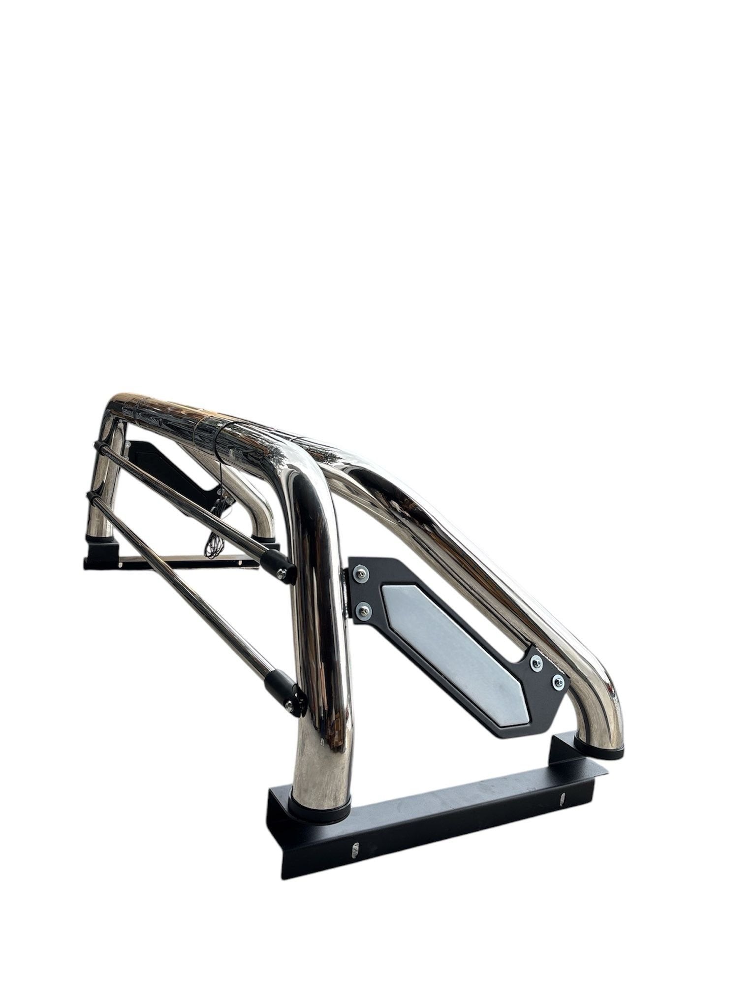 ROLL BAR UNIVERSALE CROMATO CON TERZO STOP (MODELLO B) - Autoricambi4x4