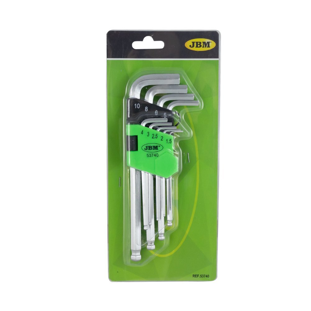 SET DI 9 UGELLI/CHIAVI ESAGONALI (CORTI) - Autoricambi4x4