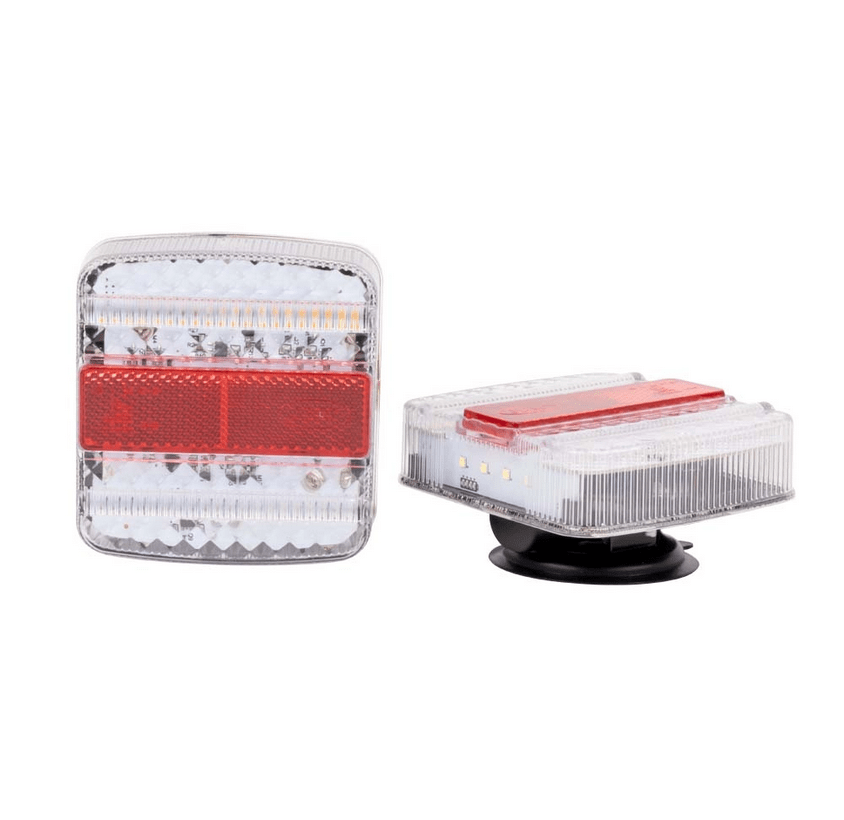 SET/KIT DI 2 FANALI POSTERIORI MAGNETICI SENZA FILI (12/24V) - Autoricambi4x4