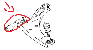 SILENTBLOCK ANTERIORE BRACCIO OSCILLANTE ANTERIORE INFERIORE SUZUKI GRAND VITARA - Autoricambi4x4