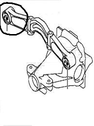 SILENTBLOCK BRACCIO DIFFERENZIALE POSTERIORE DESTRO MITSUBISHI 2.5 TD/ 3.2 - Autoricambi4x4