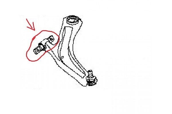 SILENTBLOCK BRACCIO OSCILLANTE ANTERIORE INFERIORE NISSAN QASHQAI/ X - TRAIL - Autoricambi4x4