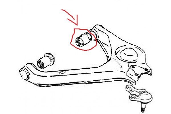 SILENTBLOCK POSTERIORE BRACCIO OSCILLANTE ANTERIORE SUPERIORE SUZUKI VITARA - Autoricambi4x4