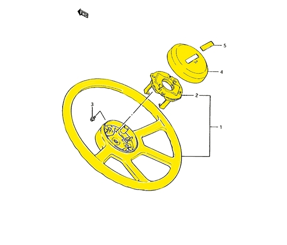 STERZO/ VOLANTE SUZUKI SJ410/ SJ413/ SAMURAI/ SANTANA (ORIGINALE) - Autoricambi4x4