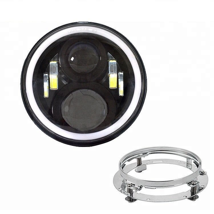 SUPPORTO/ GHIERA/ STAFFA FARI A LED 7'' POLLICI PER FUORISTRADA - Autoricambi4x4