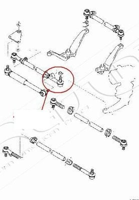 TESTINA STERZO SINISTRA BARRA ANTERIORE TOYOTA LAND CRUISER LJ70 - Autoricambi4x4