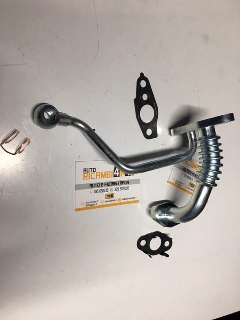 TUBO OLIO TURBINA TOYOTA KZJ70/ KZJ90/ HILUX 3.0 TD completo di guarnizioni (ORIGINALI) - Autoricambi4x4