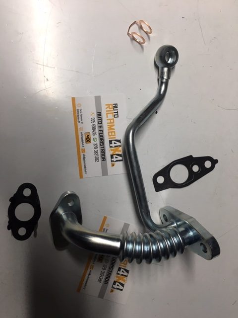 TUBO OLIO TURBINA TOYOTA KZJ70/ KZJ90/ HILUX 3.0 TD completo di guarnizioni (ORIGINALI) - Autoricambi4x4