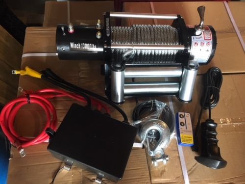 VERRICELLO ELETTRICO 13000 LBS CAVO IN ACCIAIO - Autoricambi4x4