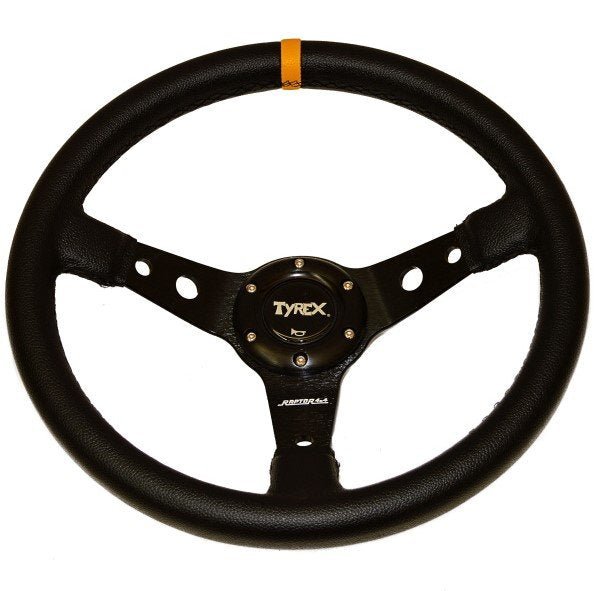 VOLANTE SPORTIVO A CALICE 14″ IN ECOPELLE+MOZZO - Autoricambi4x4